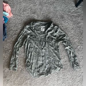 Camouflage American Eagle button down.